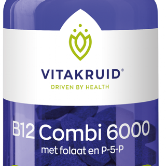 Vitakruid B12 Combi 6000 met folaat en P-5-P (120 tabletten)